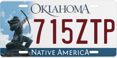 OK license plate 715ZTP