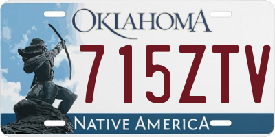 OK license plate 715ZTV