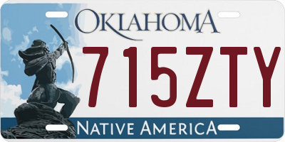 OK license plate 715ZTY