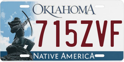 OK license plate 715ZVF