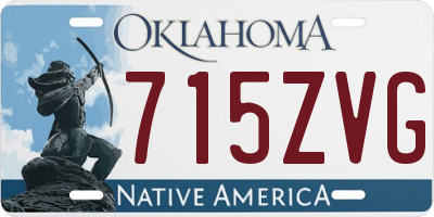 OK license plate 715ZVG