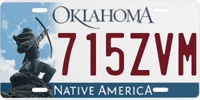 OK license plate 715ZVM