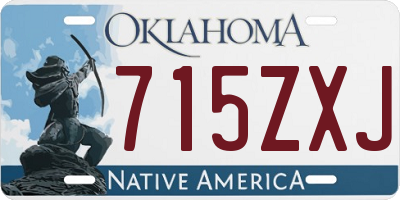 OK license plate 715ZXJ