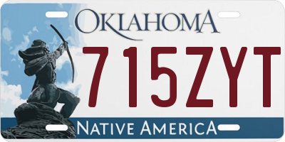 OK license plate 715ZYT