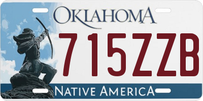 OK license plate 715ZZB