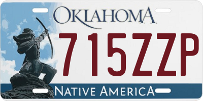 OK license plate 715ZZP