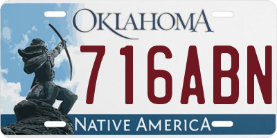 OK license plate 716ABN