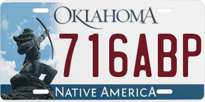 OK license plate 716ABP