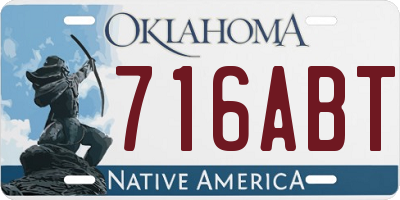 OK license plate 716ABT