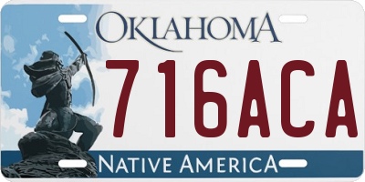 OK license plate 716ACA