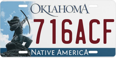 OK license plate 716ACF