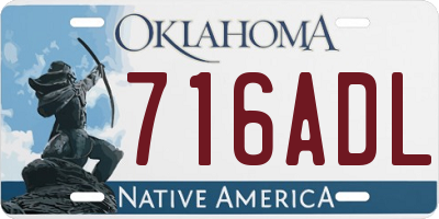 OK license plate 716ADL