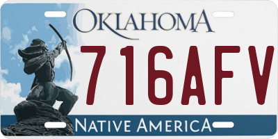 OK license plate 716AFV