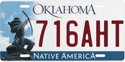 OK license plate 716AHT