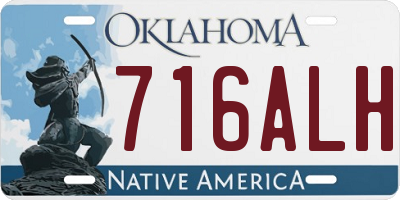 OK license plate 716ALH