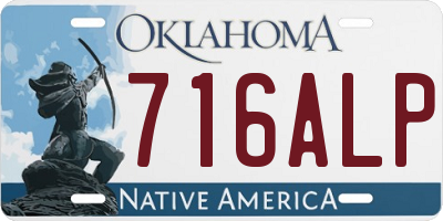 OK license plate 716ALP