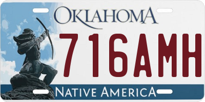 OK license plate 716AMH