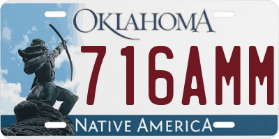 OK license plate 716AMM