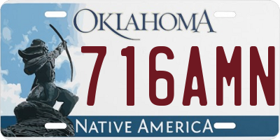 OK license plate 716AMN