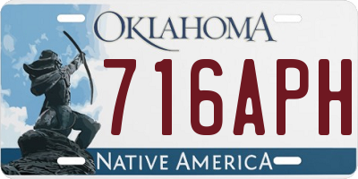 OK license plate 716APH