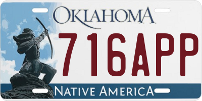OK license plate 716APP