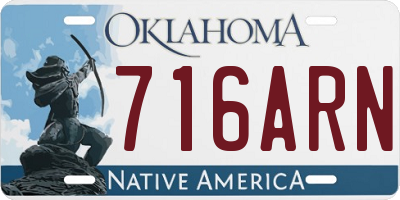 OK license plate 716ARN