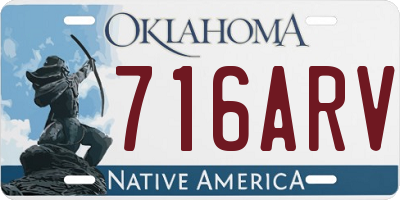 OK license plate 716ARV