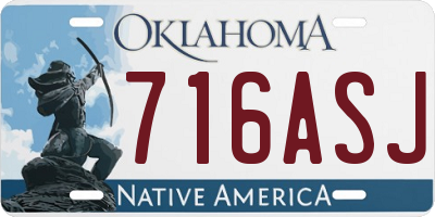 OK license plate 716ASJ