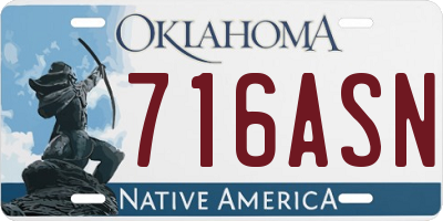 OK license plate 716ASN