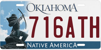 OK license plate 716ATH