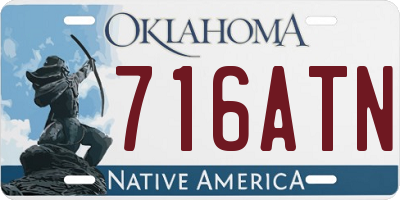 OK license plate 716ATN