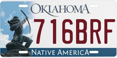 OK license plate 716BRF