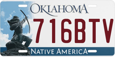 OK license plate 716BTV