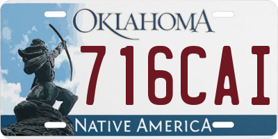 OK license plate 716CAI