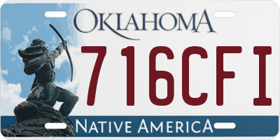 OK license plate 716CFI
