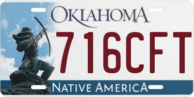 OK license plate 716CFT