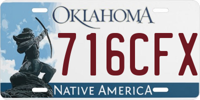 OK license plate 716CFX