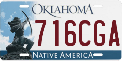 OK license plate 716CGA