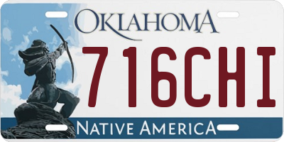 OK license plate 716CHI