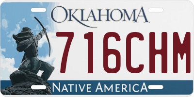 OK license plate 716CHM