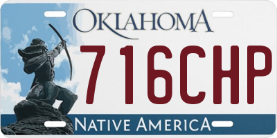 OK license plate 716CHP