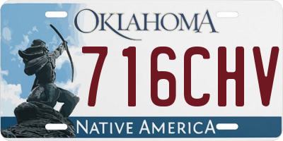 OK license plate 716CHV