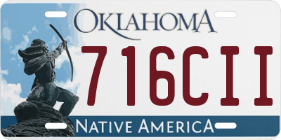 OK license plate 716CII