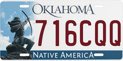 OK license plate 716CQQ