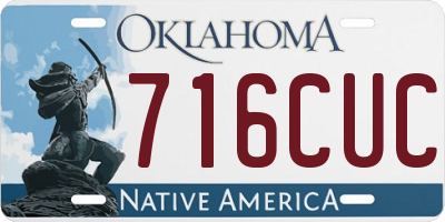 OK license plate 716CUC