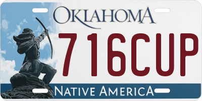 OK license plate 716CUP