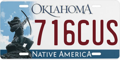 OK license plate 716CUS