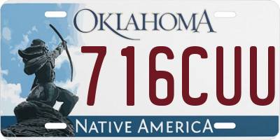 OK license plate 716CUU