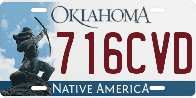 OK license plate 716CVD