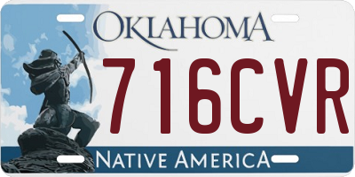 OK license plate 716CVR